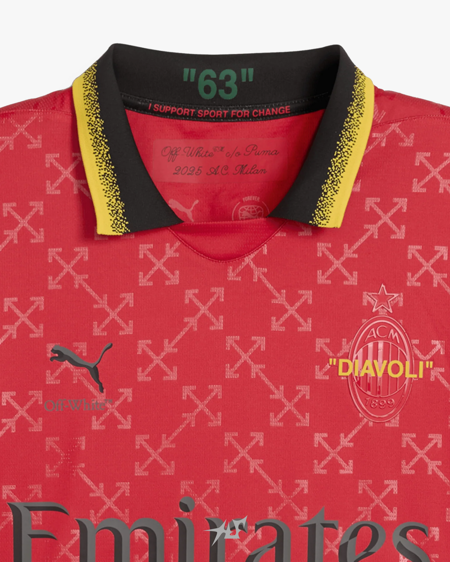 AC MILAN x OFF WHITE RED